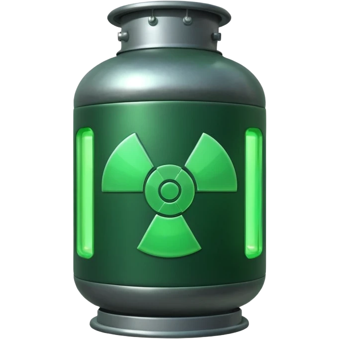 create a very realistic nuclear reactor in green color emoji