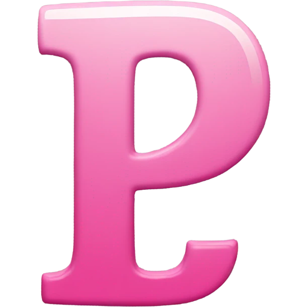 Pinterest pink logo p emoji