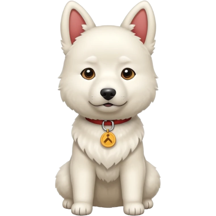 White Jindo dog emoji
