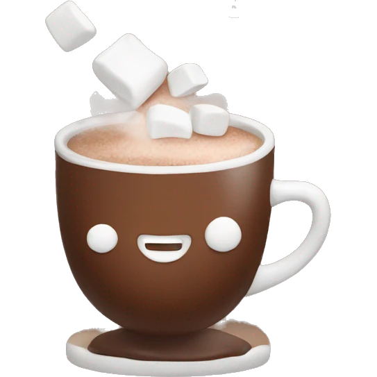 Hot chocolate with marshmallows emoji