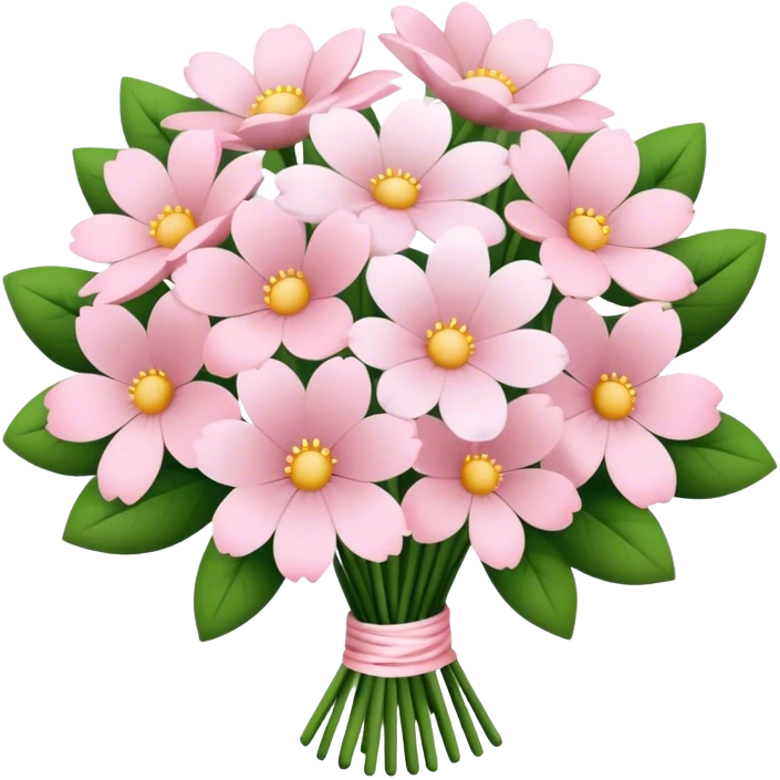 pale pink flower bouquet 🌸 emoji