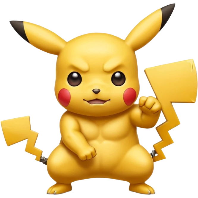 pikachu working out emoji