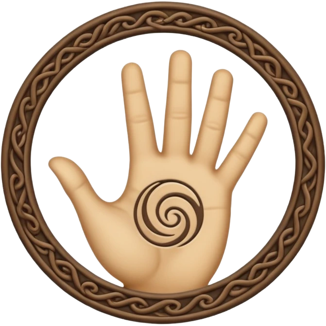 Triskelion hand sign emoji