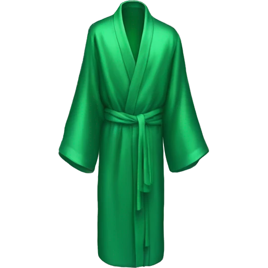 Green silk robe  emoji