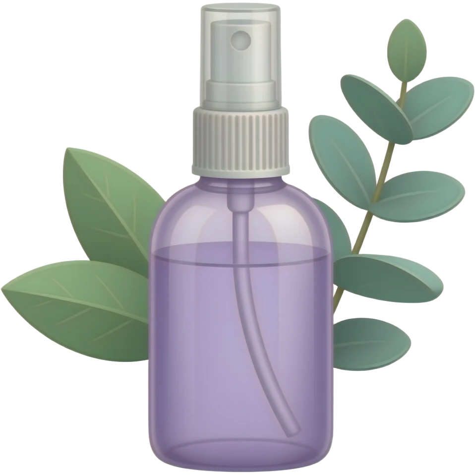 Lavender eucalyptus spray bottle emoji