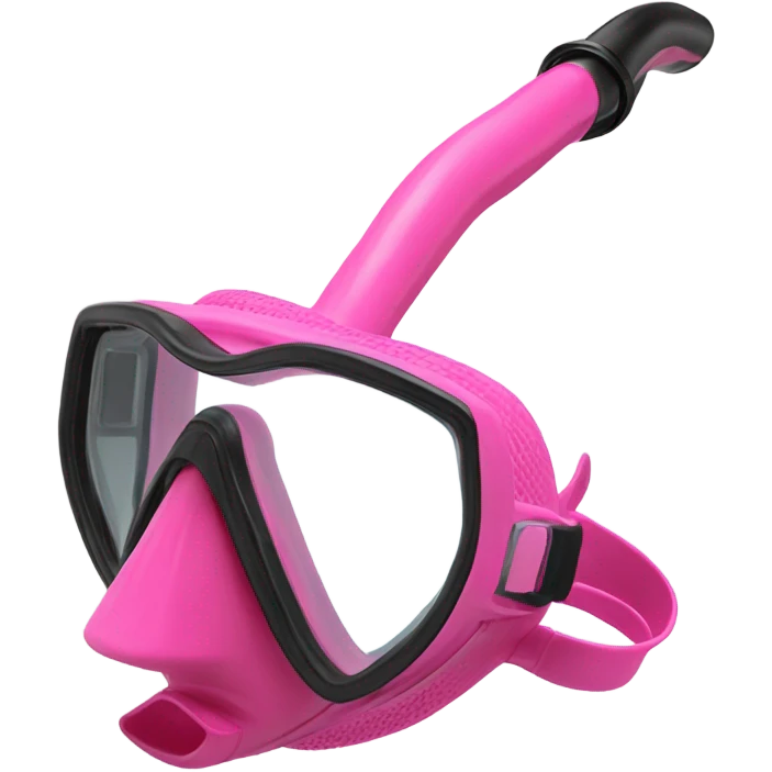 Pink snorkel realistic  emoji