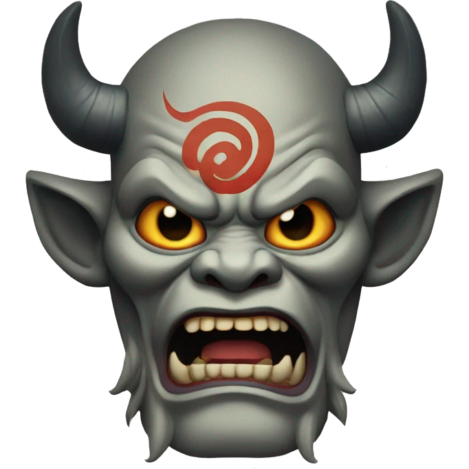 Oni, yokai, japanese demon emoji