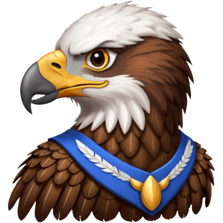 eagle with shirt emoji