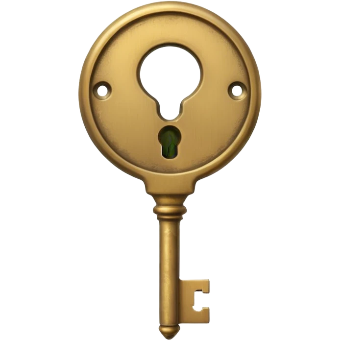 key in keyhole emoji