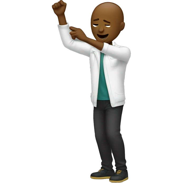 Person making a dab emoji