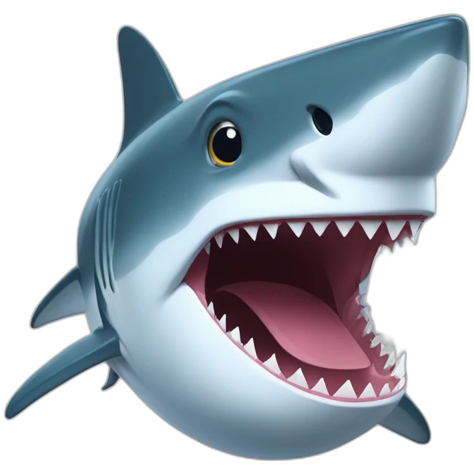Requin qui mange manguee emoji