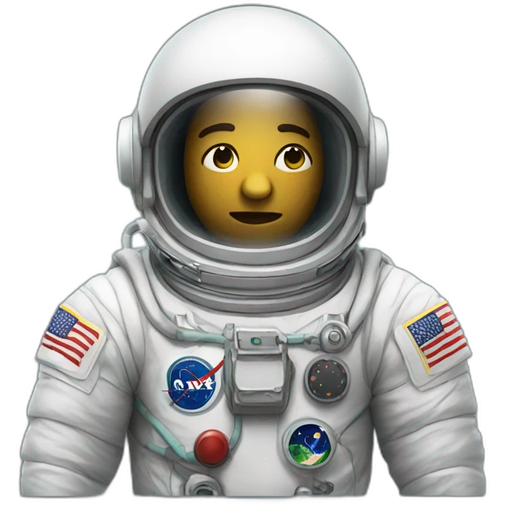 sick astronaut emoji