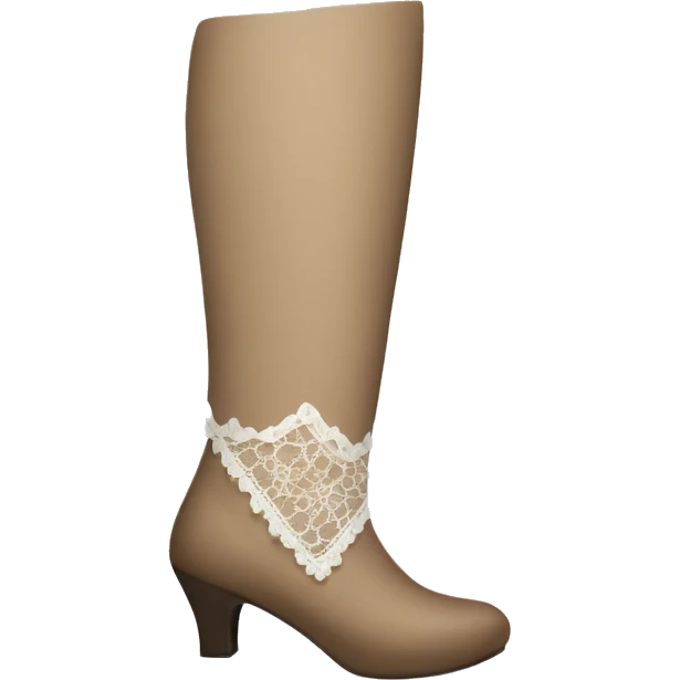 Lace leg emoji
