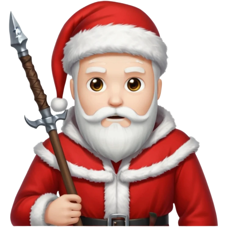 The reaper dressed as santa emoji