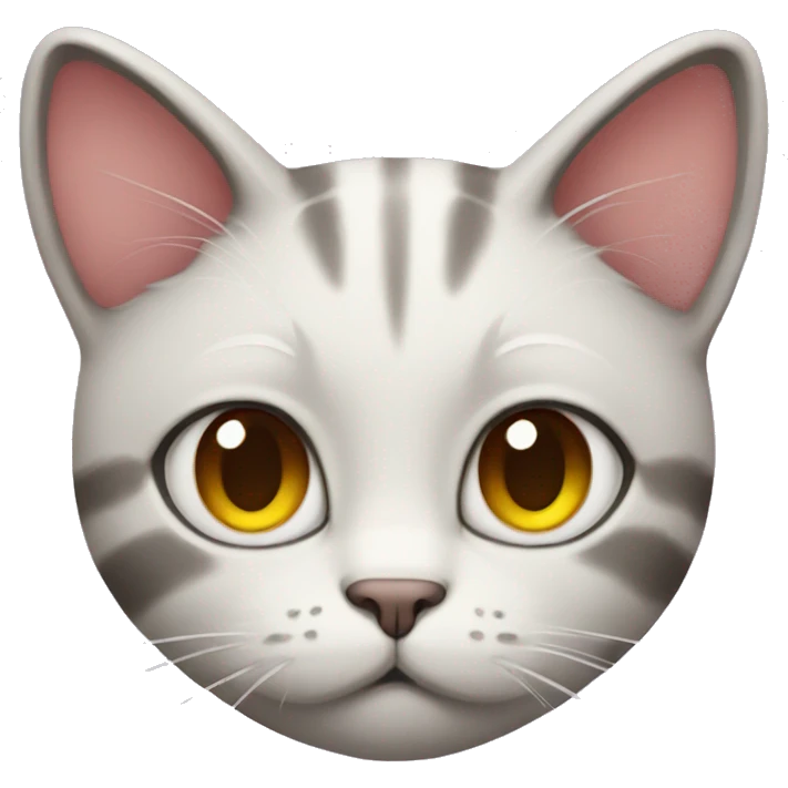 cat with pout and heart  emoji