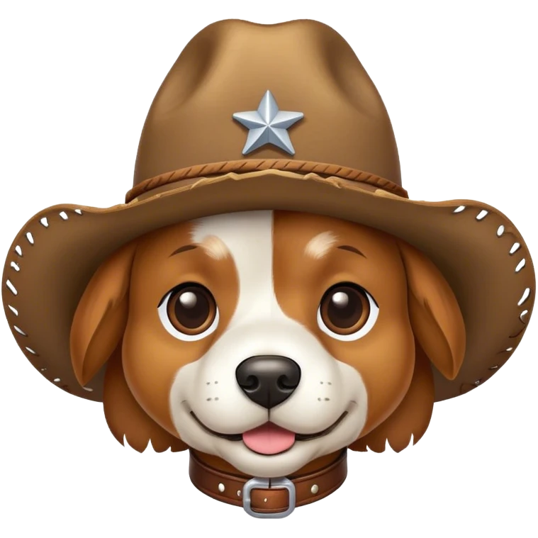 dog with cowboy hat emoji