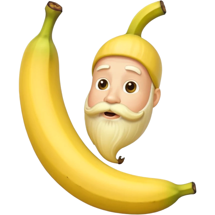 Banano con barba  emoji