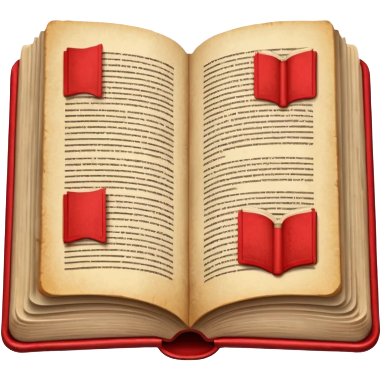 open book with completely red pages emoji