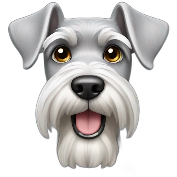 light grey schnauzer emoji