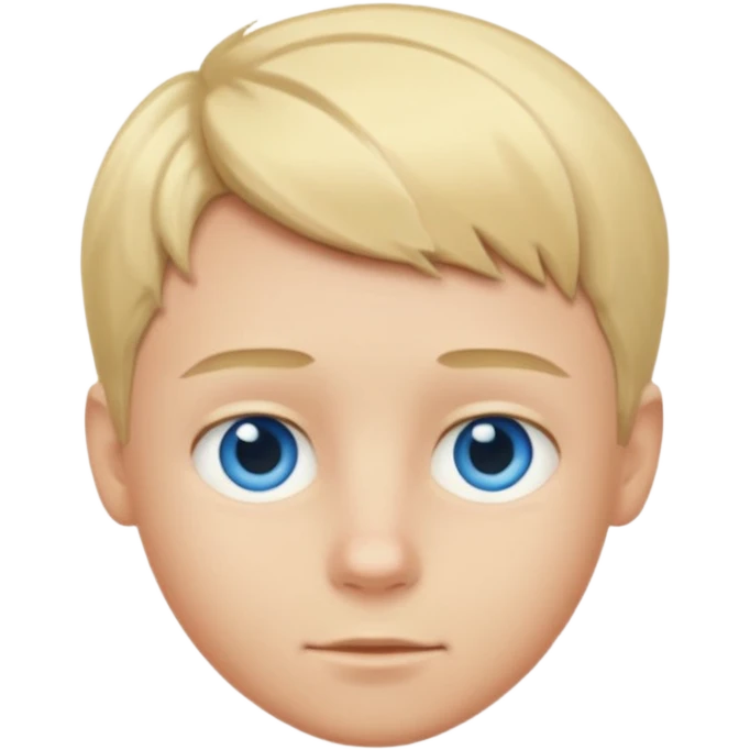 blond boy with short hair  emoji