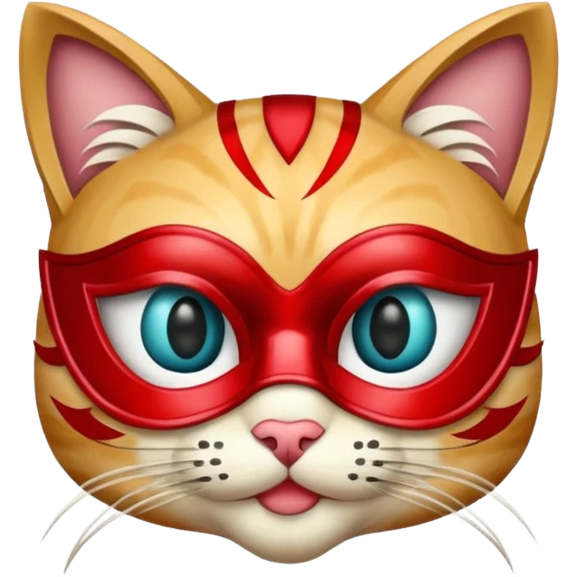 cat with masquerade mask emoji