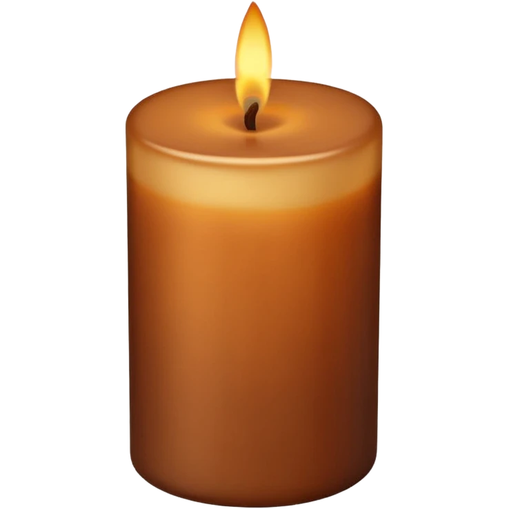 brown candle emoji