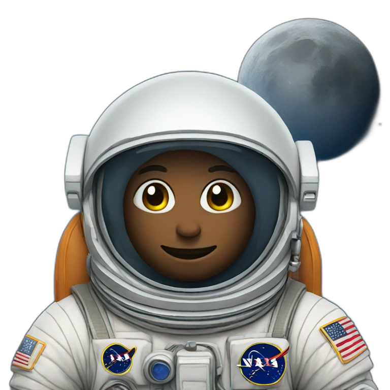 moon astronaut emoji
