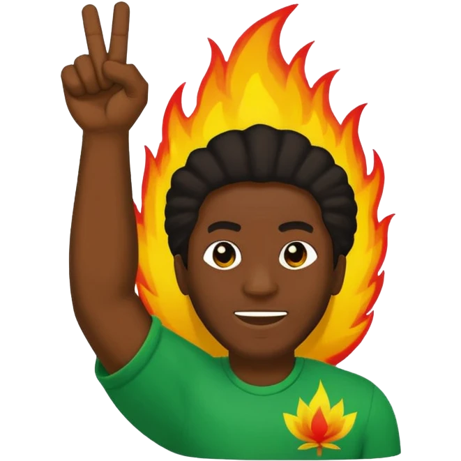 Emoji sticker of reggae vibes and frequency that says Big Up Anthony B! in bold reggae font 💥🔥✊🏾 emoji