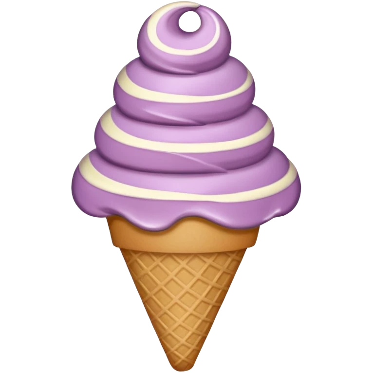 Mauve ice cream emoji