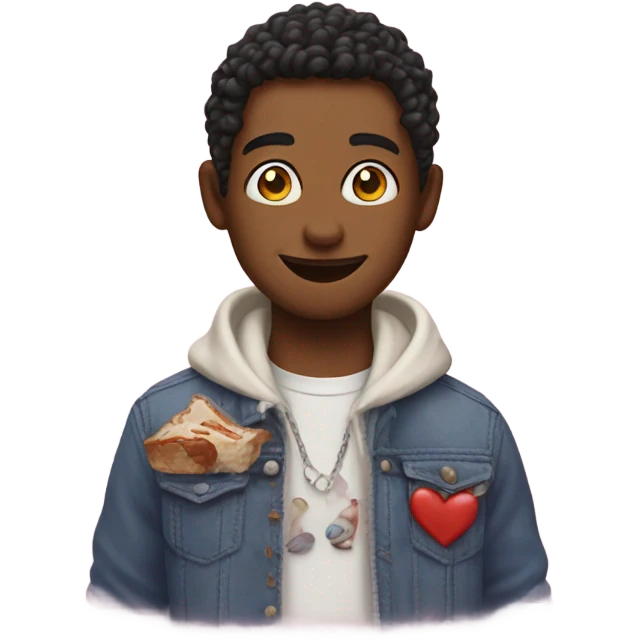 A 🧸 with a ❤️ emoji