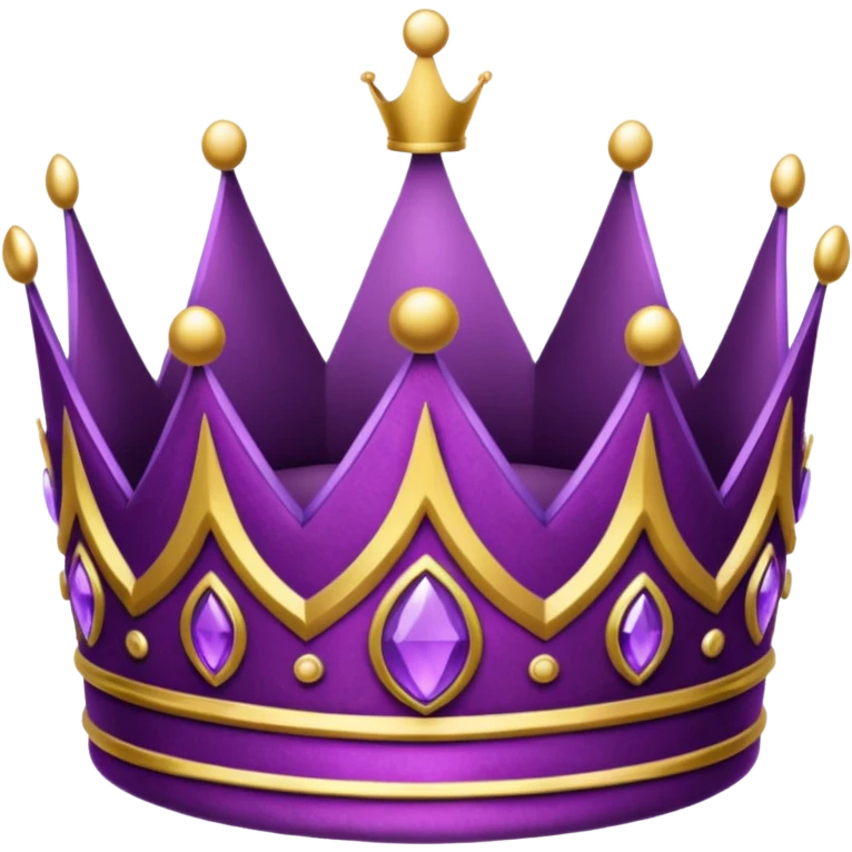 Coroa roxa emoji