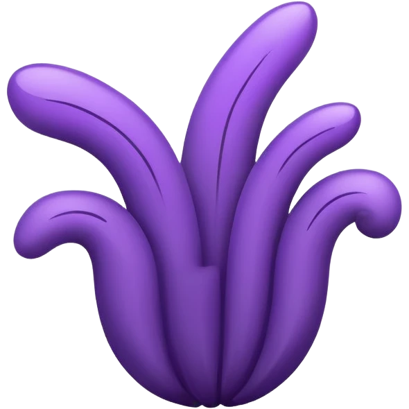 UBE root, simplified and bold, clean lines, looks like a brand logo emoji