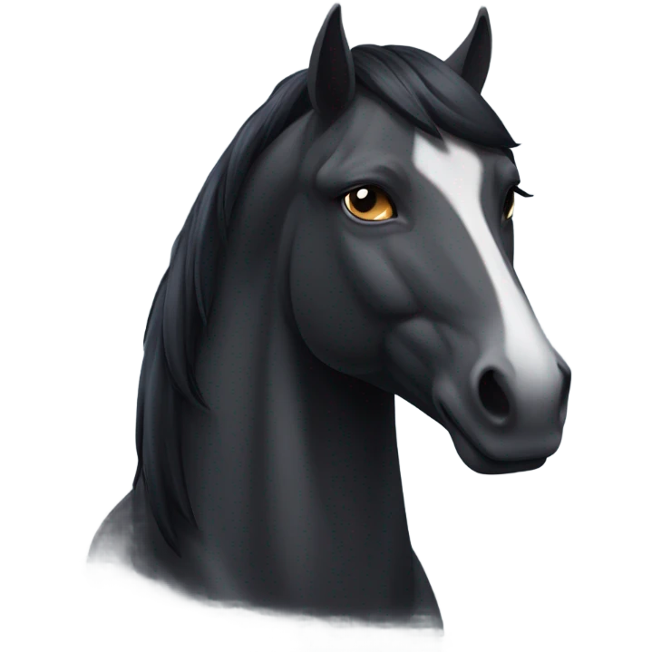 Dark horse emoji