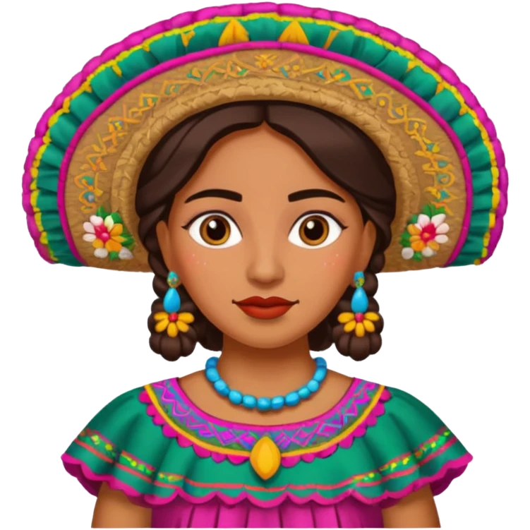 1800's mexican female emoji