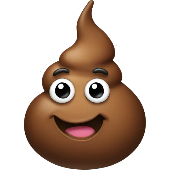 Cartoon poop emoji emoji