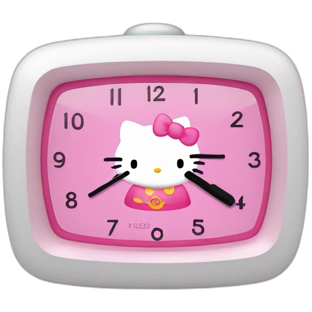 Hello kitty timer emoji