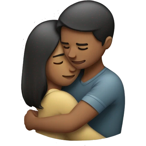 A person hugging itself looking affectionate with closed eyes emoji