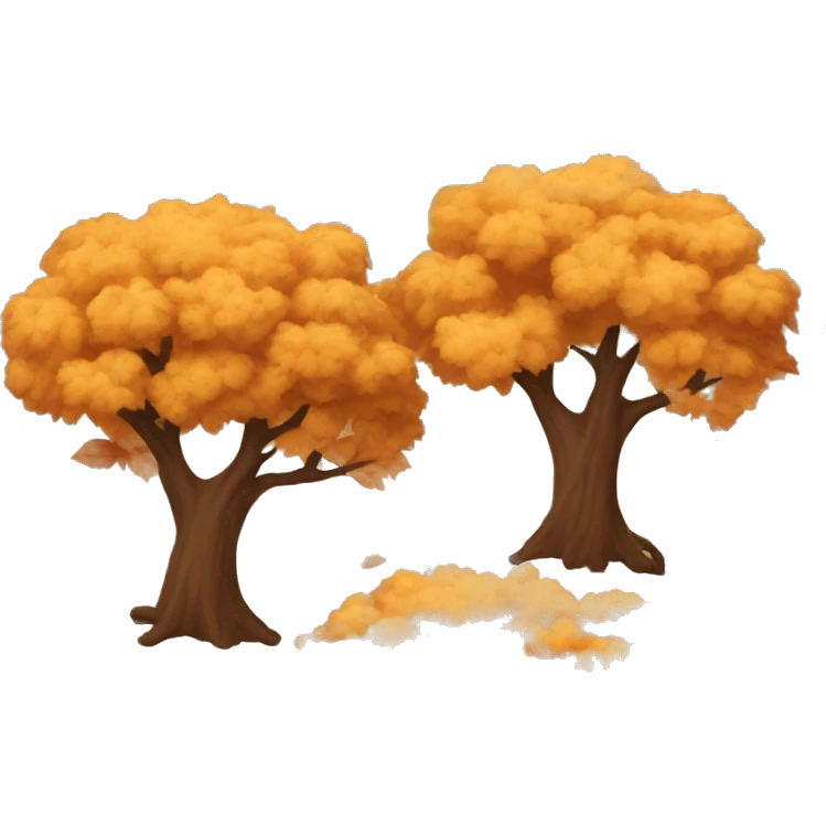 Autumn tree emoji