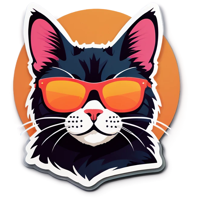 Cat with sunglasses emoji