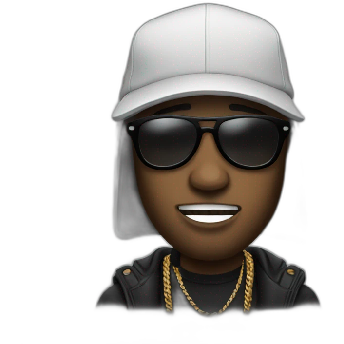 rapper with micropone emoji