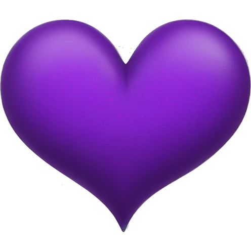 Corazon morado abrazo emoji