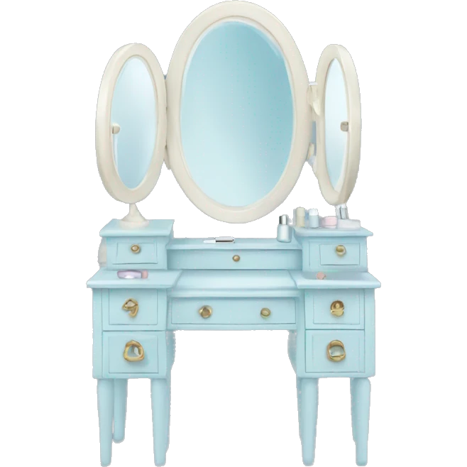 light blue makeup vanity emoji