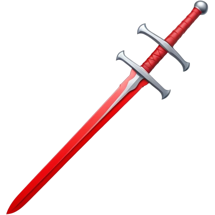 small height cartoonish style sword toy emoji