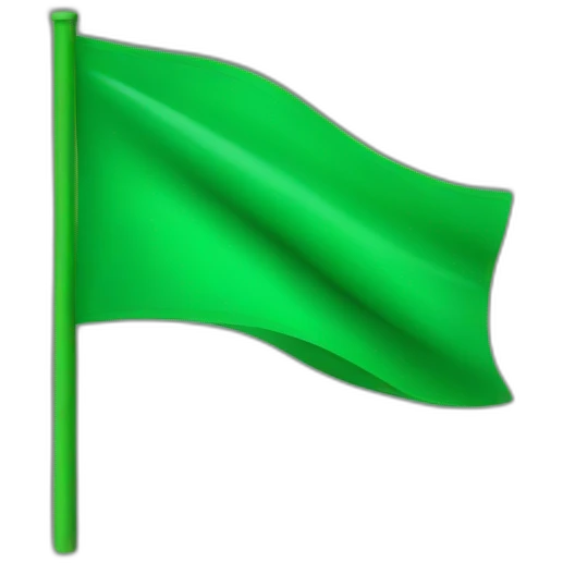 Green flag emoji