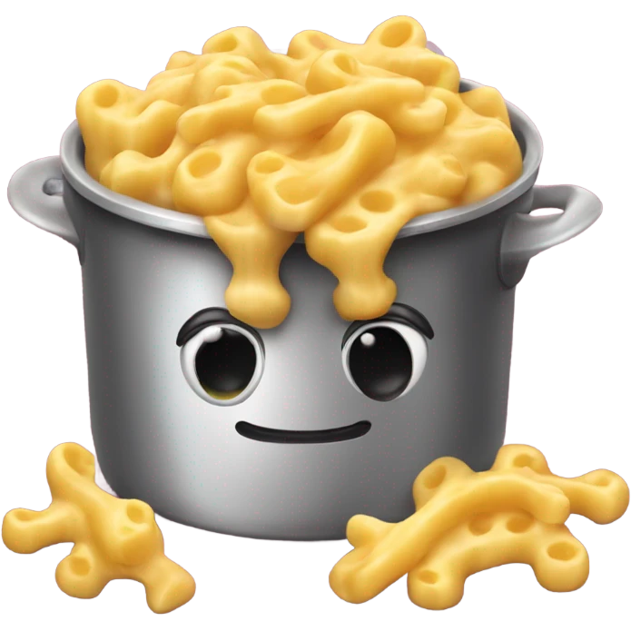 steamy mac n cheese in a pot emoji