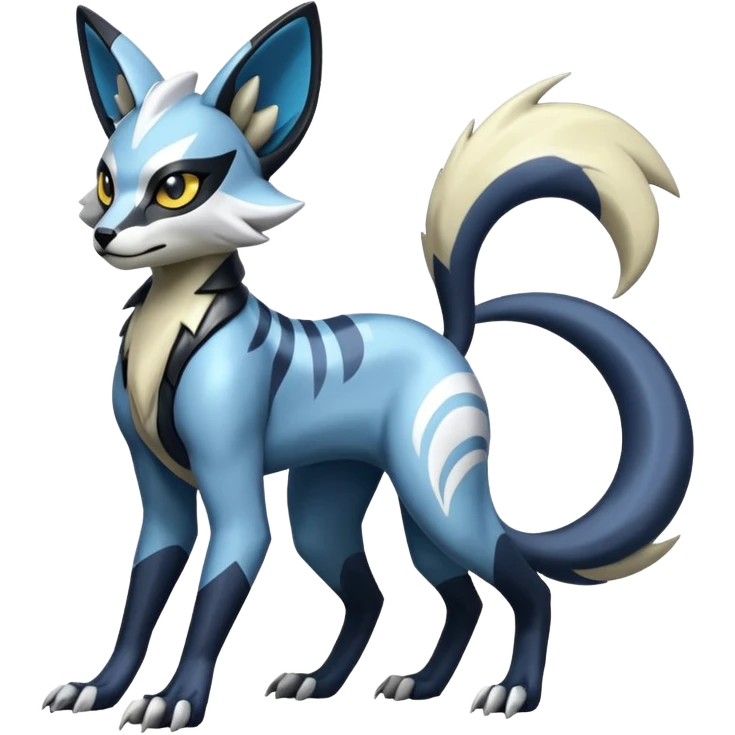 Genet-Absol-Zeraora-Primagen-fusion-creature  emoji
