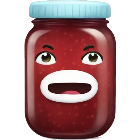 Cute jam jar emoji
