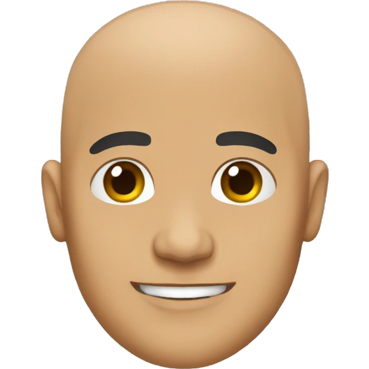 Bald latino no glasses emoji