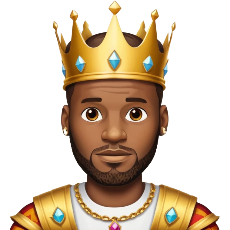 Lebron with crown emoji