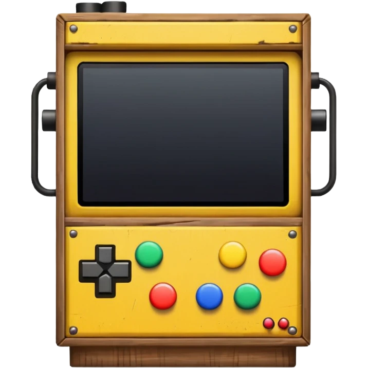 Pixel shooter cabinet emoji